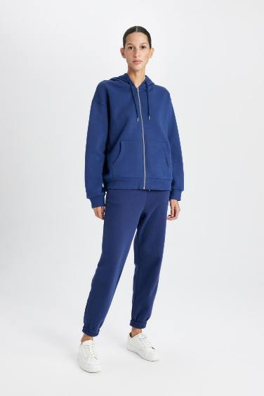 Jogging basique à taille normale avec poches