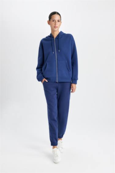 Jogging basique à taille normale avec poches