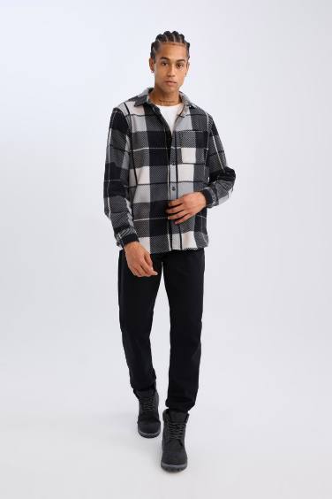 Regular Fit Kareli Polar Uzun Kollu Gömlek