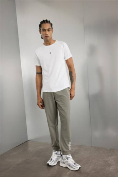 تيشيرت مطبوع سليم فيت بياخة مستديرة