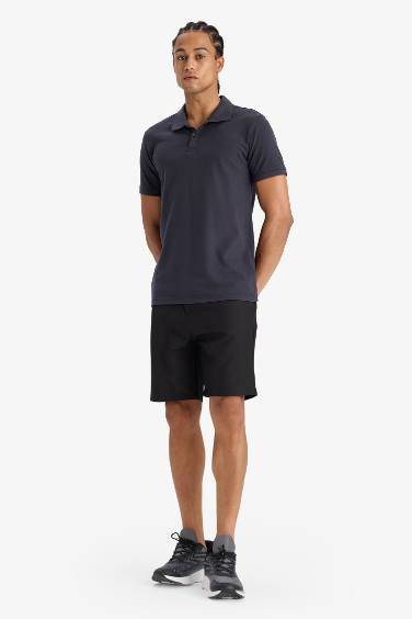 DeFactoFit Slim Fit Polo Neck T-Shirt