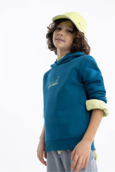 Sweat À Capuche Regular Fit Pour Garçon