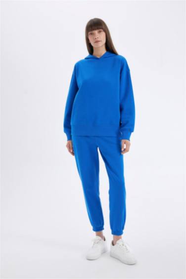 Штаны джоггеры с высокой талией из плотной ткани