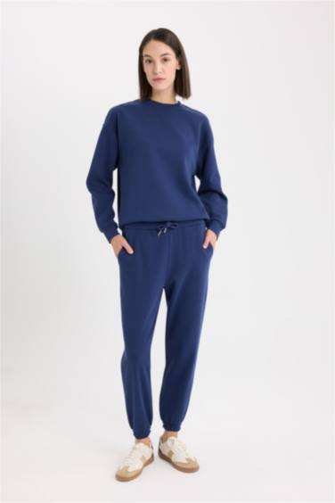 Спортивные брюки утепленные с высокой талией