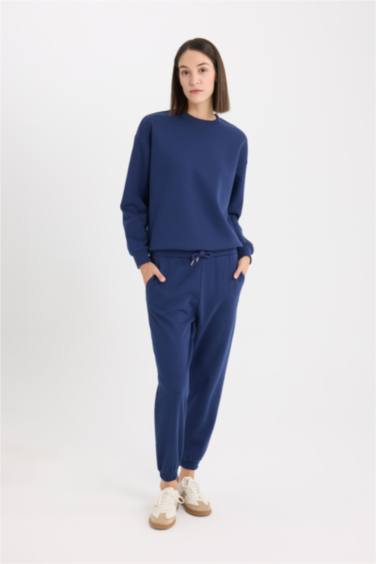 Спортивные брюки утепленные с высокой талией