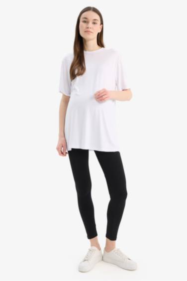 Skinny Fit Knitted Maternity Bottoms