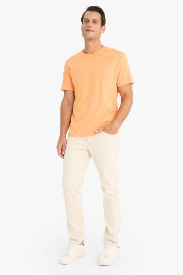 New Regular Fit Crew Neck Basic T-Shirt