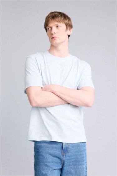 NEW REGULAR FIT %100 Pamuk Basic Tişört - Görsel 3