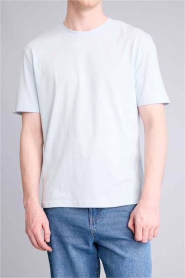 NEW REGULAR FIT %100 Pamuk Basic Tişört - Görsel 4