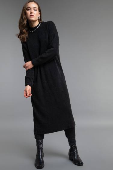 Regular Fit Half Turtleneck Tunic