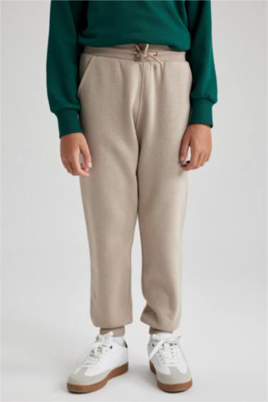 سروال قماش سميك قصة عادية