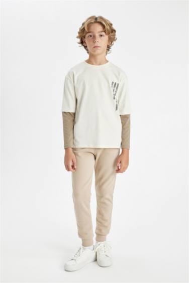 Beli Paçası Lastikli Cepli Jogger Okul Eşofman Altı Erkek Çocuk