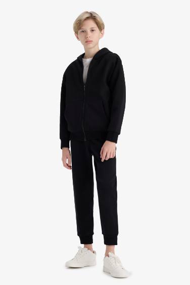 سروال قماش سميك قصة عادية