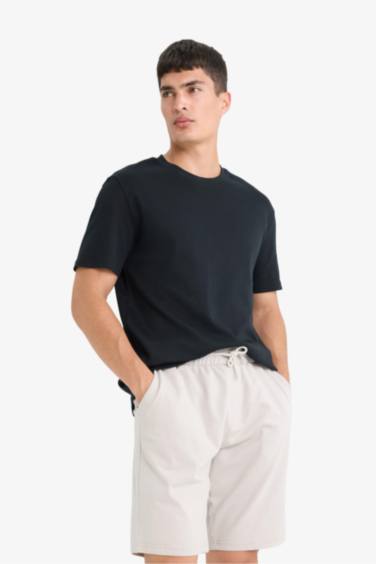 Slim Fit Thin Sweatshirt Fabric Shorts