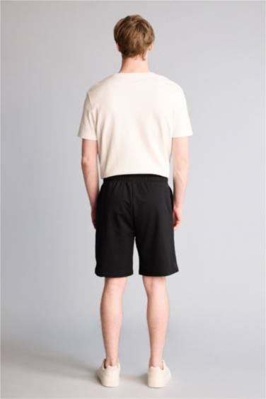 Regular Fıt Sweatshirt Kumaşı Şort - Görsel 5