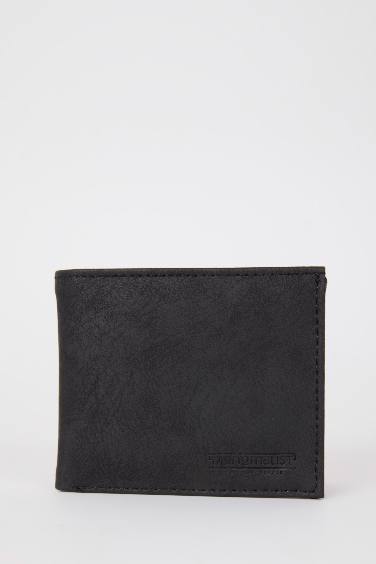 Faux Leather Horizontal Wallet