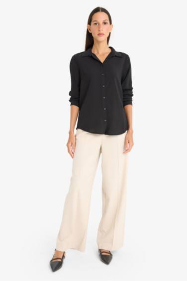 قميص ردن طويل قصة عادية