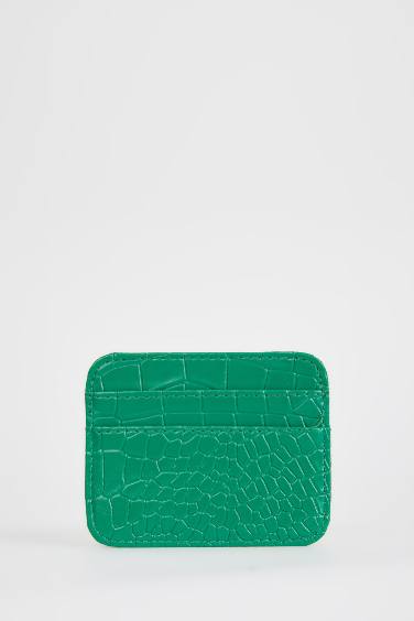 Kadın Suni Deri Croco Kartlık