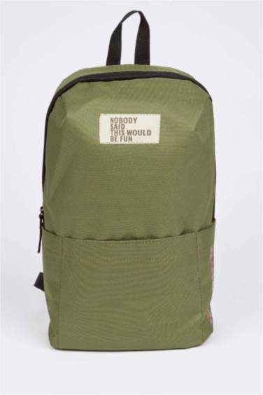 Erkek Çocuk Yazı Baskılı Okul Sırt Çantası