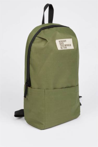 Erkek Çocuk Yazı Baskılı Okul Sırt Çantası