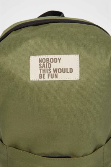 Erkek Çocuk Yazı Baskılı Okul Sırt Çantası