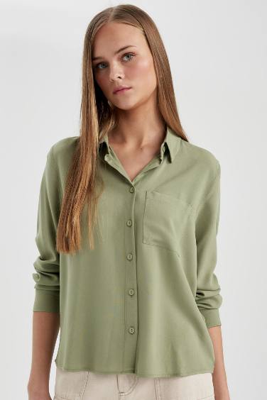 Regular Fit Long Sleeve Basic Shirt