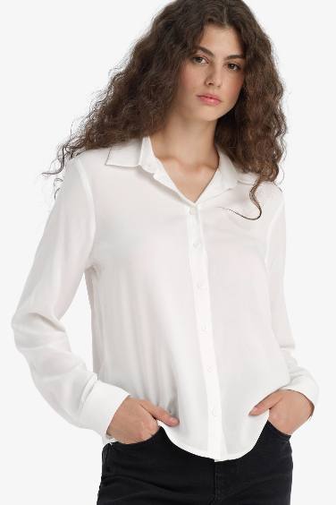 Chemise à manches longues Coupe régulière