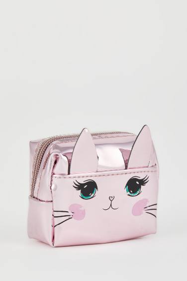 Women's Cat Printed Zipper Coin Purse