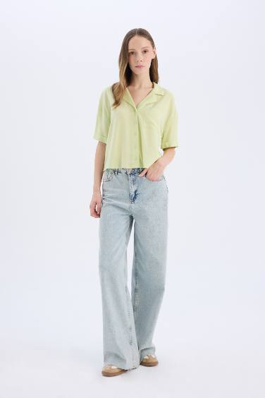 Coool оверсайз пижамная рубашка с коротким рукавом и воротником