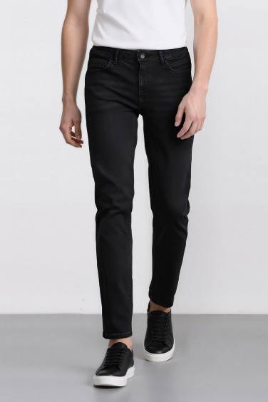 	Sergio Regular Fit Normal Kalıp Normal Bel Boru Paça Siyah Jean Pantolon