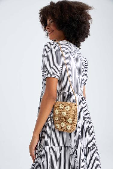 Wicker Crossbody Bag