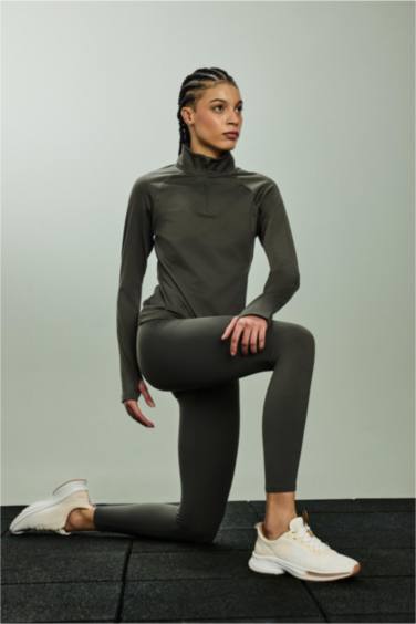 Waist Fitting Soft Fleece Lined Sports Leggings