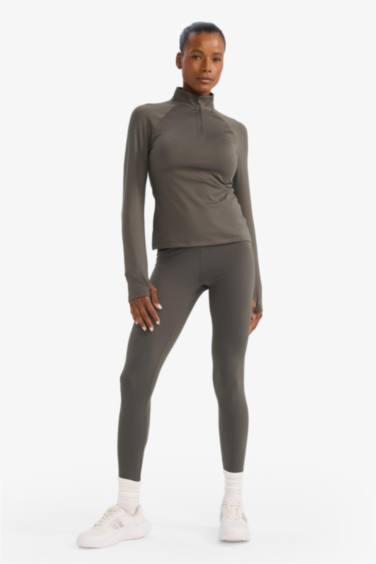 Waist Fitting Soft Fleece Lined Sports Leggings