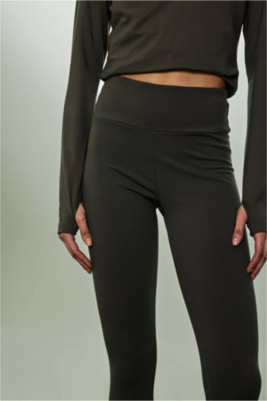 Waist Fitting Soft Fleece Lined Sports Leggings