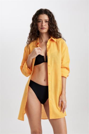 Fall in Love Regular Fit Beach Shirt