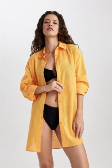 Fall in Love Regular Fit Beach Shirt