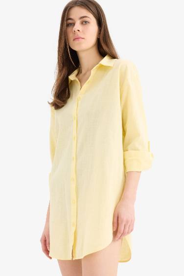 Fall in Love Regular Fit Beach Shirt