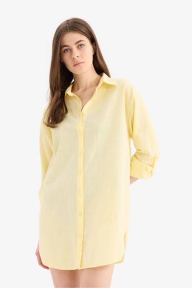 Fall in Love Regular Fit Beach Shirt