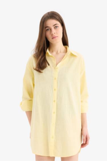 Fall in Love Regular Fit Beach Shirt