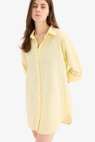 Fall in Love Regular Fit Beach Shirt