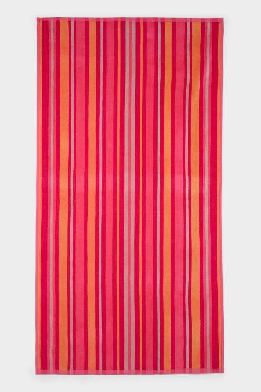 Kadın Desenli Pamuklu Plaj Havlusu