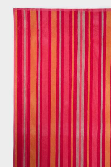 Kadın Desenli Pamuklu Plaj Havlusu