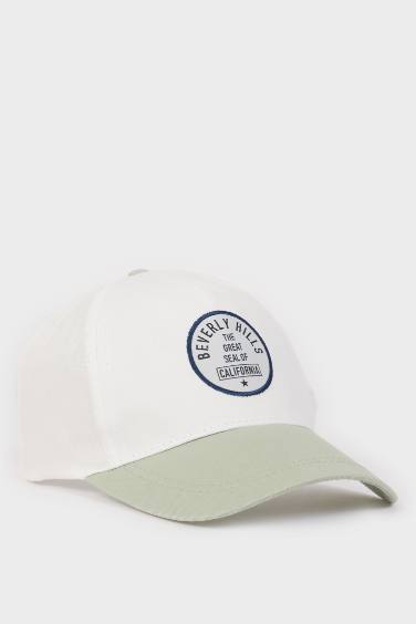 Boy Color Block Cotton Cap