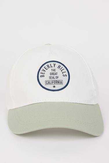 Boy Color Block Cotton Cap
