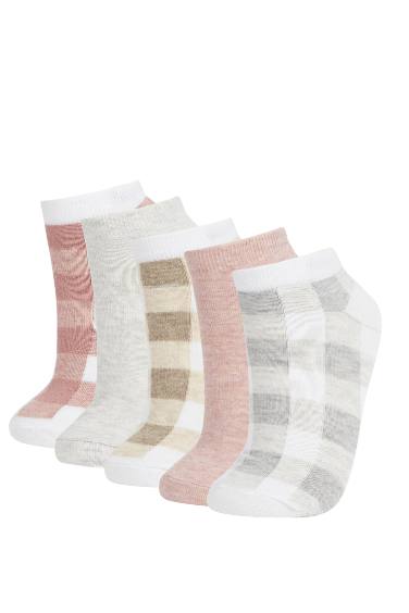 Chaussettes Courtes en Coton pour Femme - 5 Paires