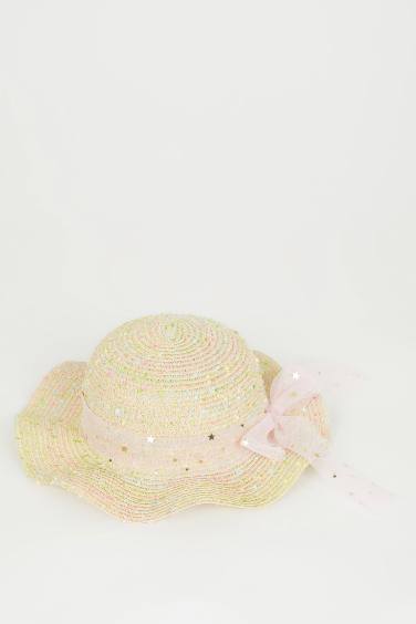 Girl Embroidered Straw Hat