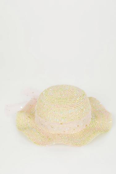 Girl Embroidered Straw Hat