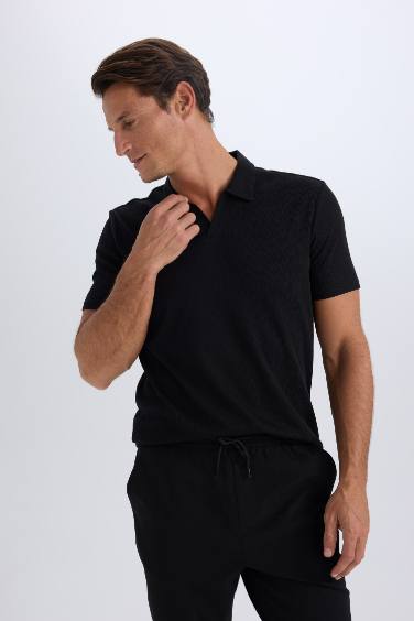 Slim Fit Short Sleeve Polo T-Shirt
