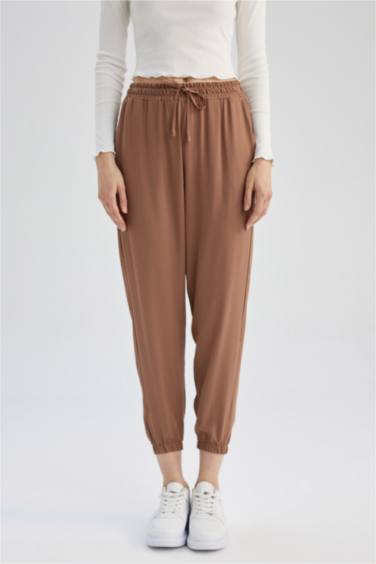 سروال جوجر فيسكوز بجيب