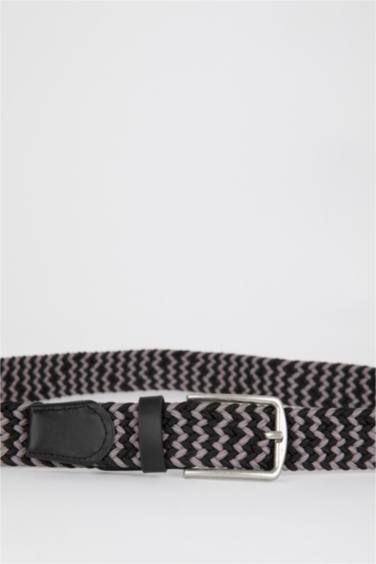 Men's Rectangle Buckle Denim Belt